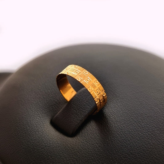 18K Pure Gold Ring
