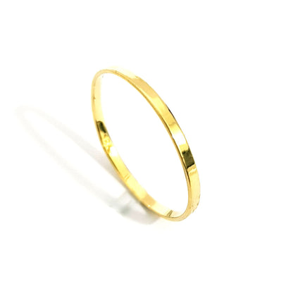 18K Pure Gold Plain Ring