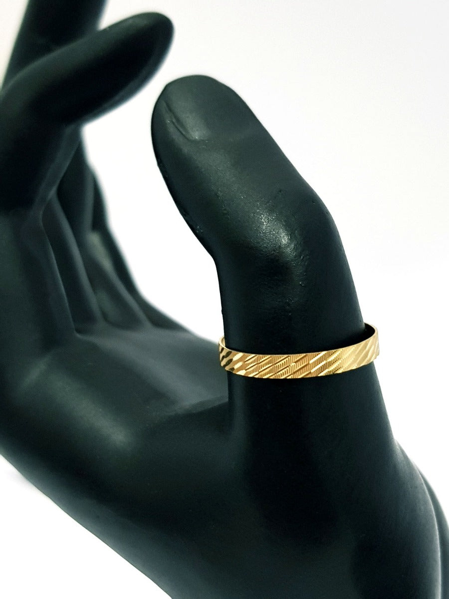 18K Pure Gold Wedding Ring | Ring | 18K Gold Jewelry