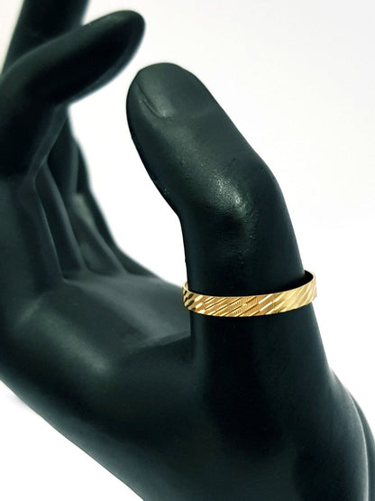 18K Pure Gold Wedding Ring | Ring | 18K Gold Jewelry