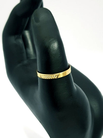 18K Pure Gold Couple Ring