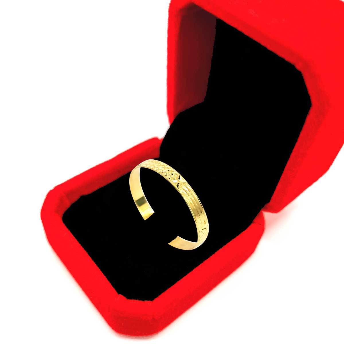 18K Pure Gold Couple Ring