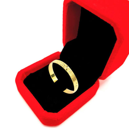 18K Pure Gold Couple Ring