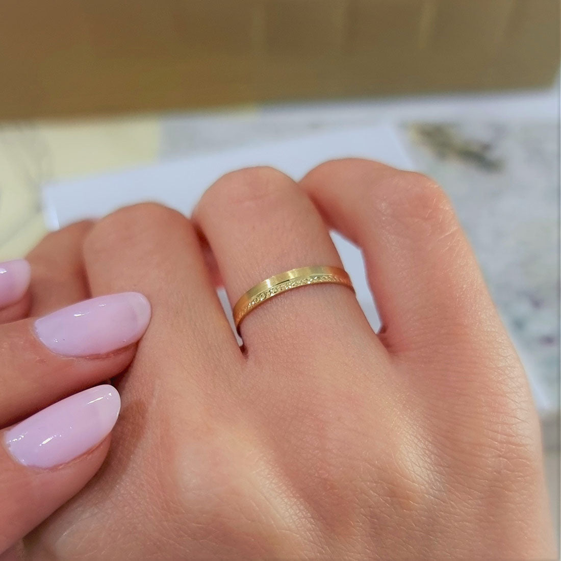 18K Pure Gold Elegant Ring | Ring | 18K Gold Jewelry