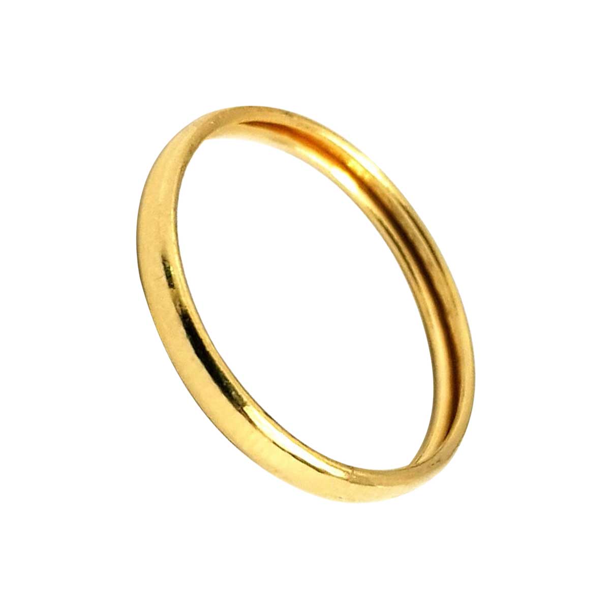 18K Pure Gold Plain Ring | Ring | 18K Gold Jewelry