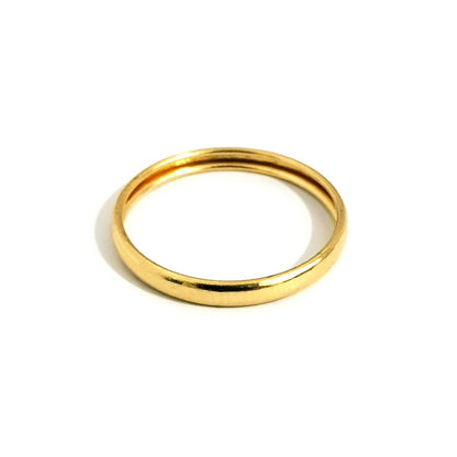 18K Pure Gold Plain Ring | Ring | 18K Gold Jewelry