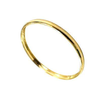 18K Pure Gold Plain Ring | Ring | 18K Gold Jewelry