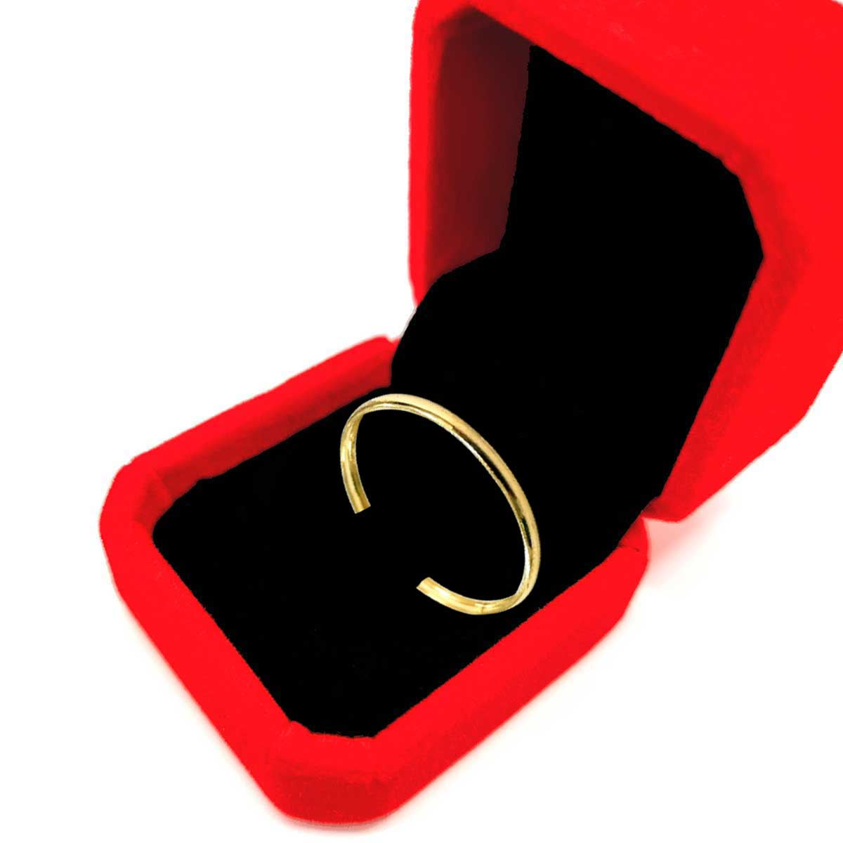 18K Pure Gold Plain Ring