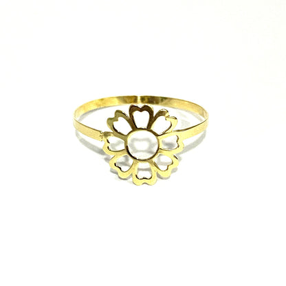 18K Pure Gold Elegant Flower Design Ring | Ring | 18K Gold Jewelry