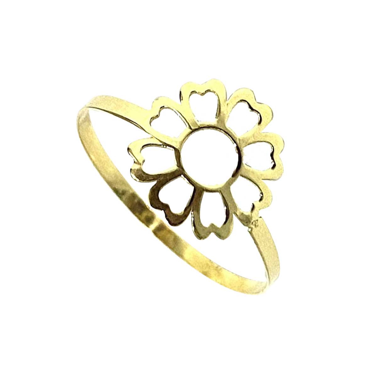 18K Pure Gold Elegant Flower Design Ring | Ring | 18K Gold Jewelry