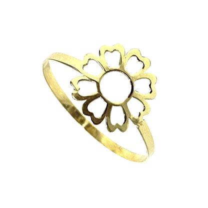 18K Pure Gold Elegant Flower Design Ring | Ring | 18K Gold Jewelry
