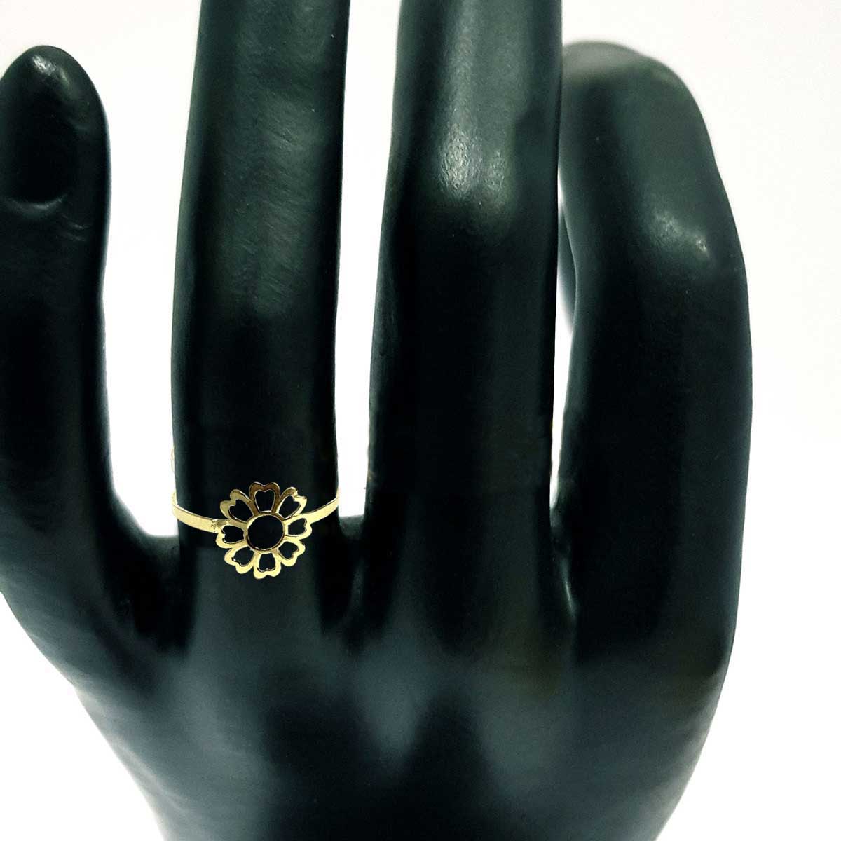 18K Pure Gold Elegant Flower Design Ring | Ring | 18K Gold Jewelry