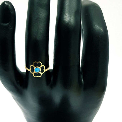 18K Pure Gold Elegant Flower Design Ring | Ring | 18K Gold Jewelry