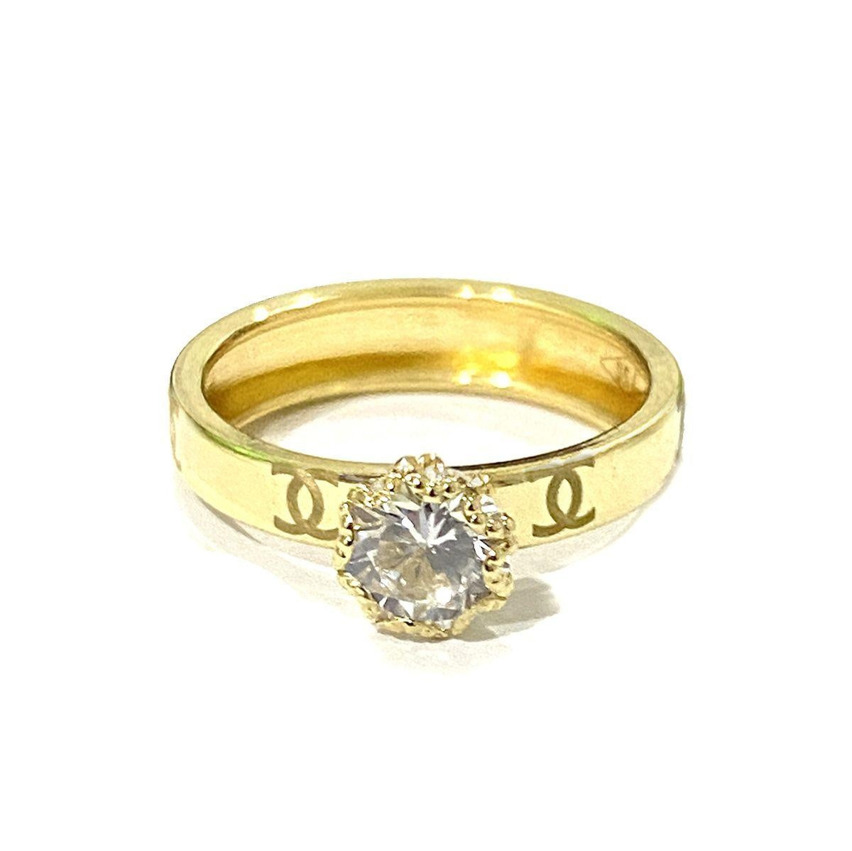 18K Pure Gold Engagement Ring | Ring | 18K Gold Jewelry