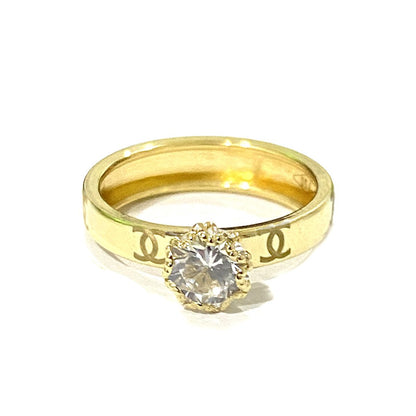 18K Pure Gold Engagement Ring | Ring | 18K Gold Jewelry