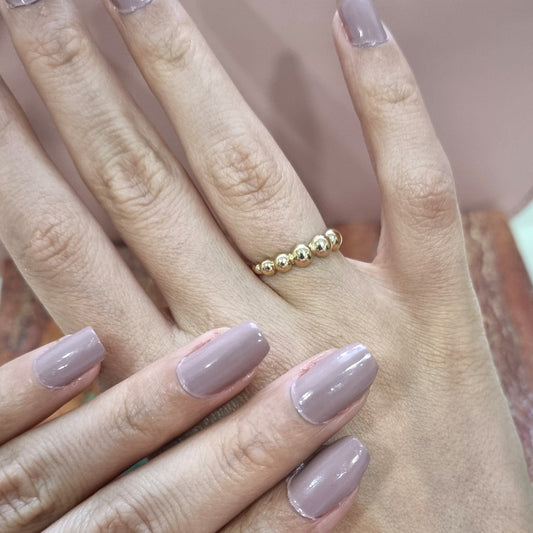 18 Karat Gold Bubble Ring