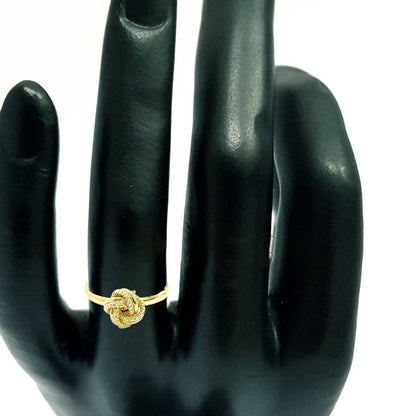 18K Pure Gold Love Knot Design Ring | Ring | 18K Gold Jewelry