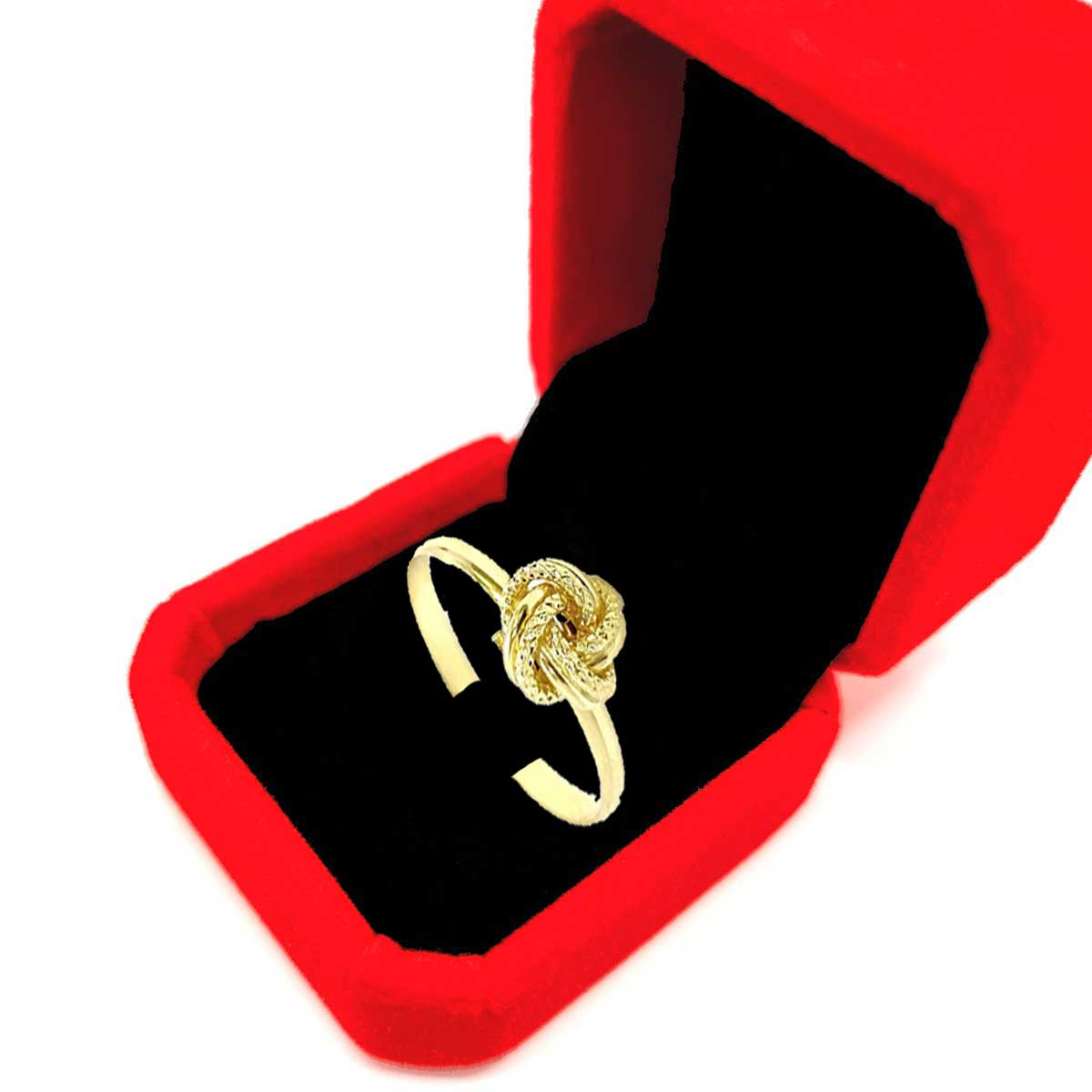 GR571_01 18K Gold love Knot Ring