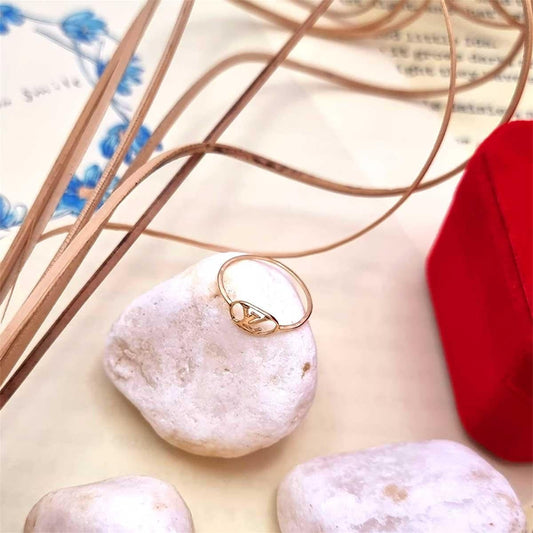 18K Pure Gold Elegant Ring