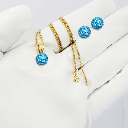 18K Pure Gold Jewellery Set
