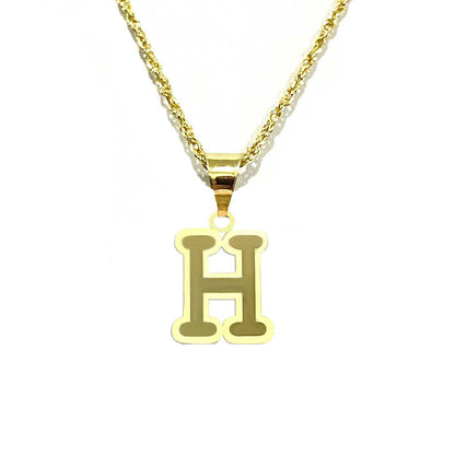 18K Pure Gold Letters Necklaces | Necklace | 18K Gold Jewelry