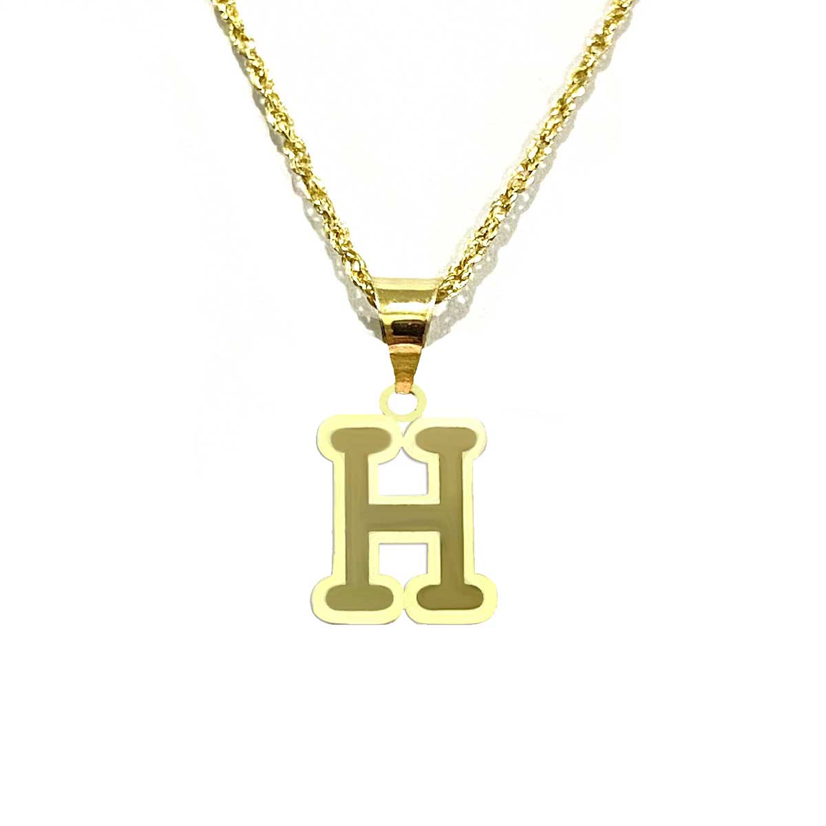18K Pure Gold Letters Necklaces | Necklace | 18K Gold Jewelry
