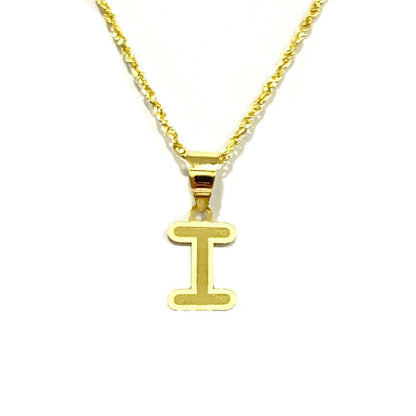 18K Pure Gold Letters Necklaces | Necklace | 18K Gold Jewelry