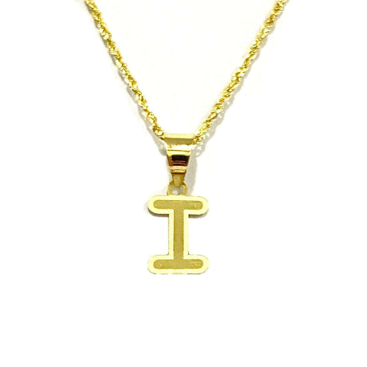 18K Pure Gold Letters Necklaces | Necklace | 18K Gold Jewelry