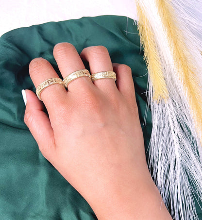 18K Pure Gold Elastic Ring