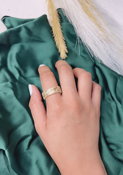 18K Pure Gold Elastic Ring