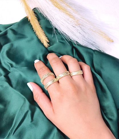 18K Pure Gold Elastic Ring