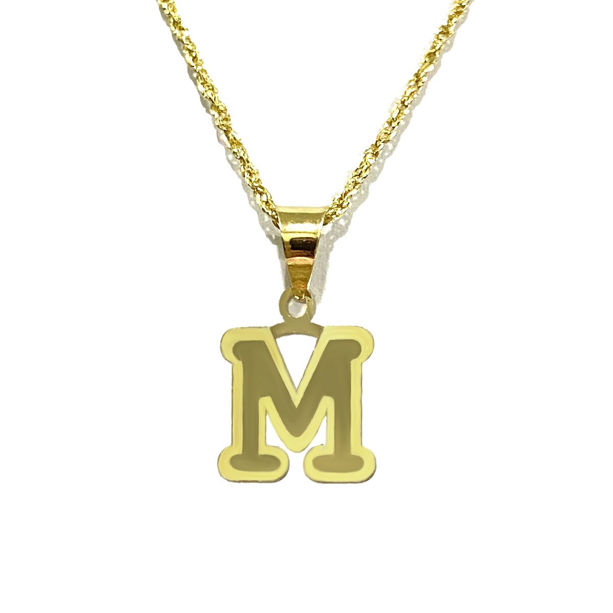 18K Pure Gold Letters Necklaces | Necklace | 18K Gold Jewelry