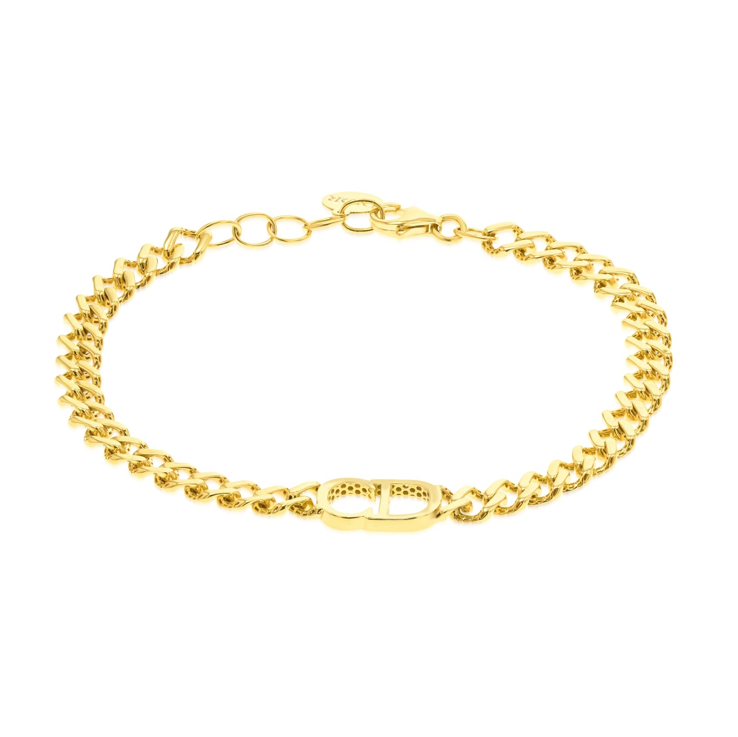 18K Pure Gold Elegant Linked Bracelet