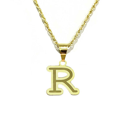 18K Pure Gold Letters Necklaces | Necklace | 18K Gold Jewelry