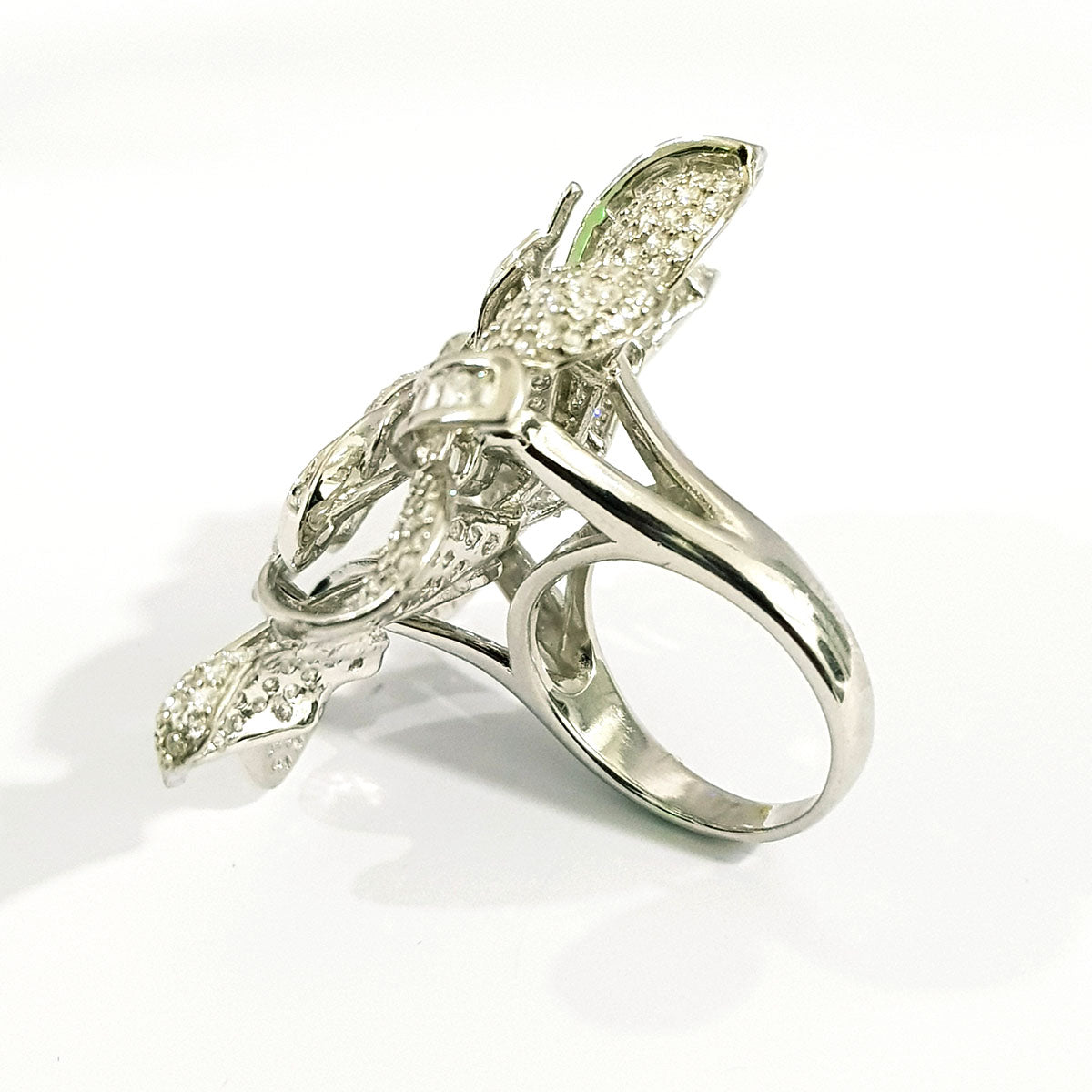 Real 925 Sterling Silver Crystal Ring