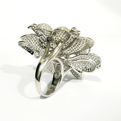 Real Silver Crystal Ring | Silver | 18K Gold Jewelry
