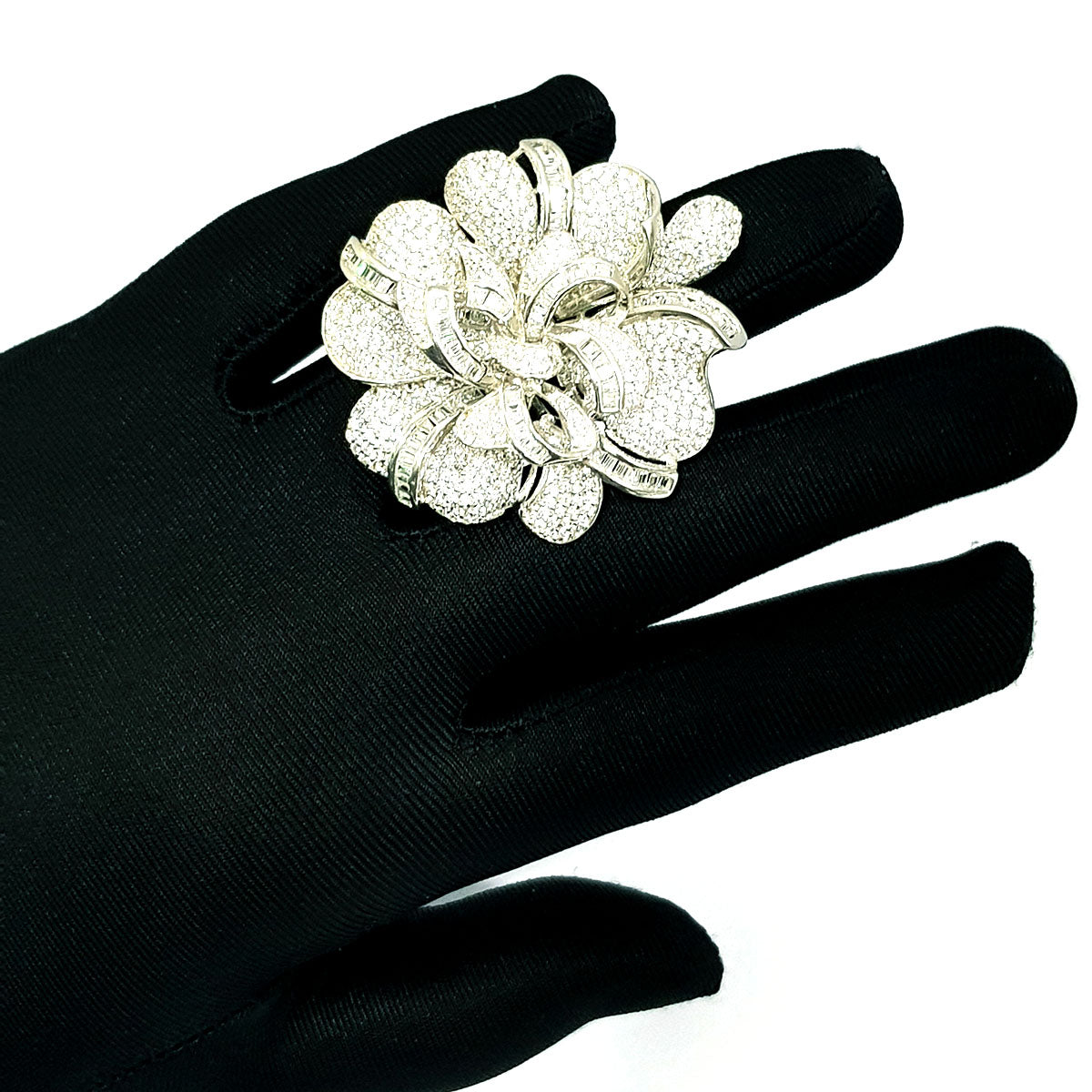 Real 925 Sterling Silver Crystal Ring