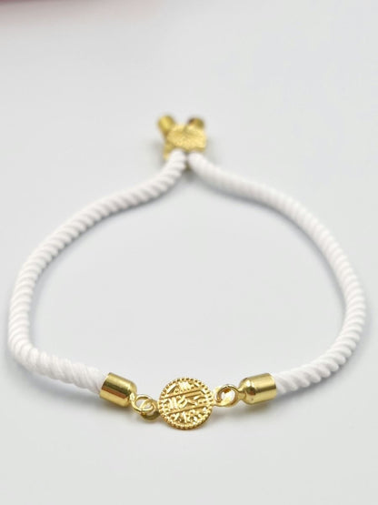 21K Pure Gold Adjustable Coin Bracelet | Bracelet | 18K Gold Jewelry